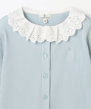 組曲 KIDS 【110-140㎝】フリルリブ2WAY トップス サックスブルー系