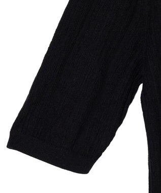 JOSEPH クリンクルリブ　カーディガン Black