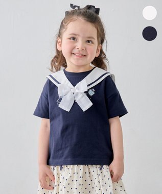 ANY KIDS 【綿100%】ひんやり 2WAY セーラーTシャツ