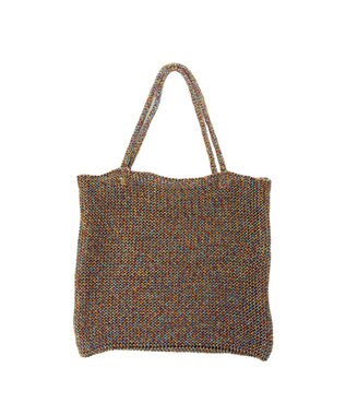 UNBILLION カシュカシュ cachecache / ラメ糸編みトートバッグ ミックス