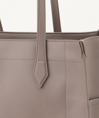 Y'SACCS リサイクルレザー　バインダーA4トートバッグ グレージュ