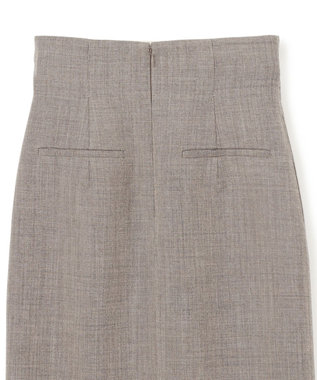BEIGE， GRANET / ウールリバーIラインスカート Taupe×Ecru