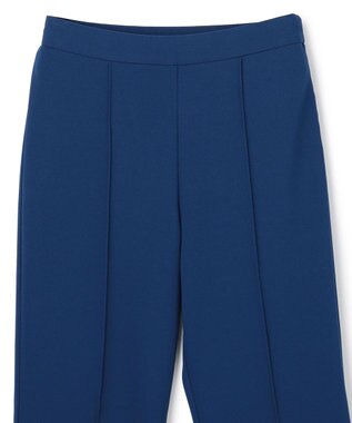 uncrave ジョーゼットダブルジャージー フレアパンツ ブルー