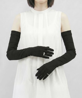 ORuKuBET 【オンワード・クローゼット限定・数量限定】リングビジュー付きUVカットロンググローブ (WOMEN)【 UVカット・タッチパネル対応 】
