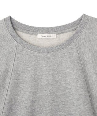 Green Parks 七分袖ドルマン裏毛シアードッキングプルオー Gray Mixture