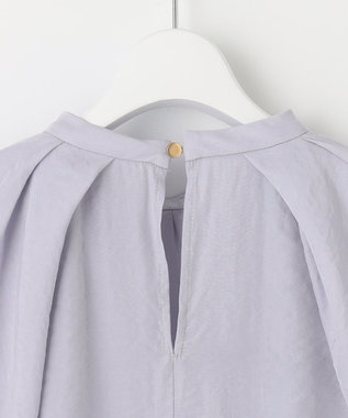 Feroux 【新色追加・洗える】バルーンスリーブ ブラウス スカイブルー系