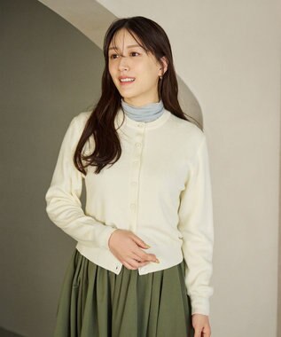 #Newans 【カシミヤ混】コンパクトニットカーディガン