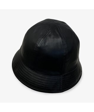 林八百吉商店 un chapeau エコレザーメトロハット ブラック