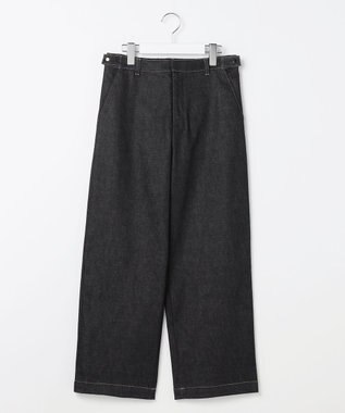 J.PRESS LADIES L 【WEB限定カラーあり】ハイパワーデニムツイル ワイドパンツ ブラック系