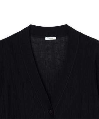 JOSEPH クリンクルリブ　カーディガン Black