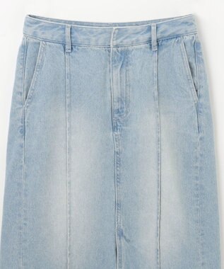 GRACE CONTINENTAL デニムタイトロングスカート サックス