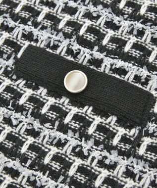 earth music&ecology ニットツイードジャケット Black