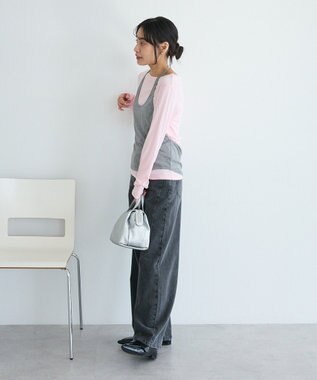 CRAFT STANDARD BOUTIQUE 2点セット/ホルターネック+ロンTee Light Pink