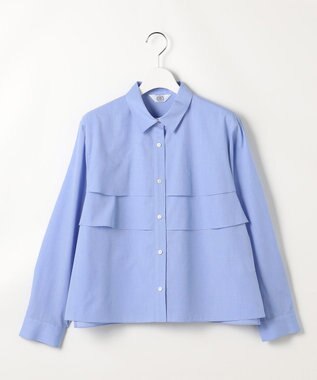 J.PRESS LADIES 【WEB限定カラーあり】COTTON TEX ブラウス サックス系