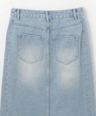 GRACE CONTINENTAL デニムタイトロングスカート サックス