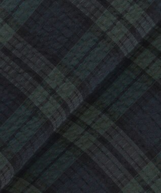 J.PRESS MEN クールマックスサッカー ステムテーパードパンツ ネイビー系3