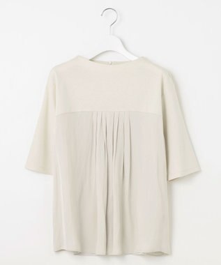 J.PRESS LADIES 【洗える・抗菌防臭・接触冷感・吸水速乾】ドライポンチ フレア カットソー ライトベージュ系