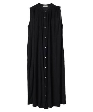 earth music&ecology 綿クレープワンピース（無地） Black