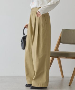 AMERICAN HOLIC ワイドチノパンツ Beige