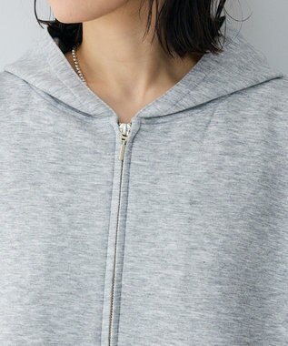 Green Parks ダブルＺＩＰ裾ドロストパーカー Gray Mixture