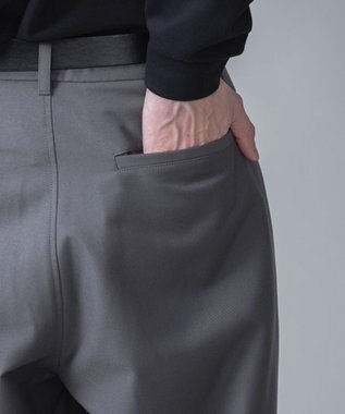 WEGO TRベルト付きスラックス ダークグレー