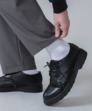 WEGO TRベルト付きスラックス ダークグレー