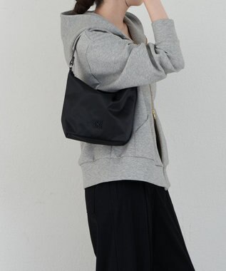 russet シンプルショルダーバッグ【クラウズナイロン】(CE-1467) Black