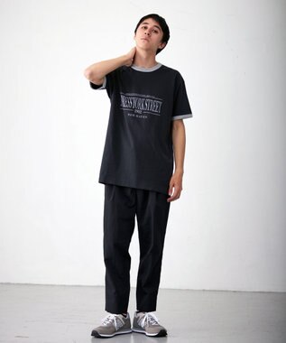 J.PRESS YORK STREET 【UNISEX】テーパードパンツ ブラック系