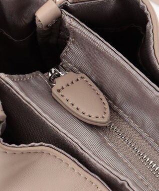 Y'SACCS イタリアンシープ 2wayラウンドトート グレージュ