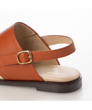 ing <ing>【WEB限定】【３E】ダブルベルトサンダル オレンジコンビ
