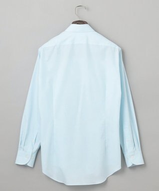 GOTAIRIKU 【形態安定】PREMIUMPLEATS_スモールワイドカラー 通年ドレスシャツ サックスブルー系