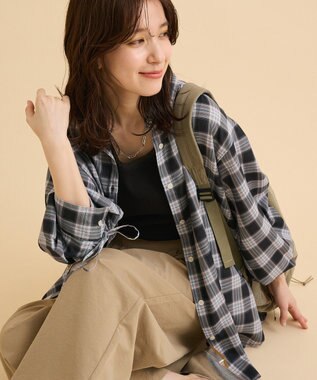 Green Parks 【しゃれシャツ】イージーケアシャーリングシャツ Black