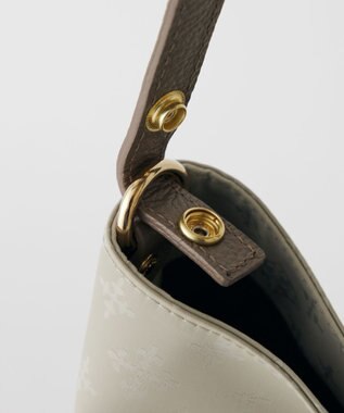 russet ナイロンジャガード2WAYショルダーバッグ(CE-1693) Ecru