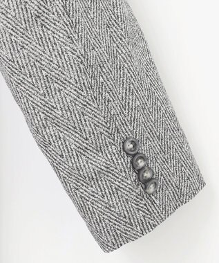 JOSEPH ABBOUD 【撥水/ダウン/ライナー取り外し可能】インターレースヘリンボン コート ライトグレー系7