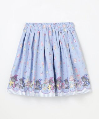 ANY KIDS マジカルキャットフレアスカート サックスブルー