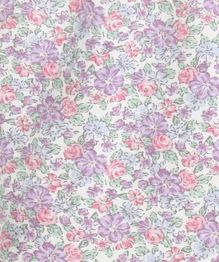 ANY KIDS 裾リボン 5分丈 レギンス 花ピンク