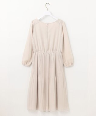 ANY SIS 【洗える】フェミニンプリーツ ワンピース ベージュ