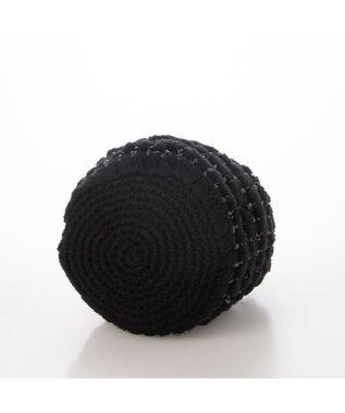 UNBILLION カシュカシュ cachecache / サテンリボン編み込み巾着ショルダー ブラック