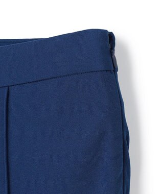 uncrave ジョーゼットダブルジャージー フレアパンツ ブルー