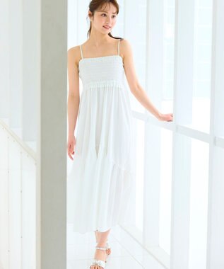 シャーリングデザイン 3WAYキャミドレス