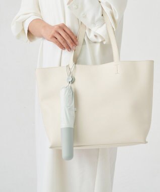 MOONBAT 【Pitaa】ハーフカプセル 無地 晴雨兼用日傘 折りたたみ傘 遮光率100%/UVカット率100%/UPF50+/遮熱効果/撥水加工/軽量/50cm ホワイト