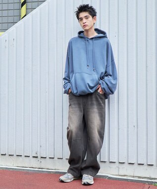 WEGO イージーバレルレッグデニムパンツ2 デニムブラックソノタ