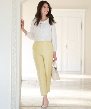 ANY SIS S 【洗える】フロントボウタイ ブラウス オフベース