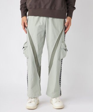 OP／FILA 【Kappa】ワイドシルエット バンダトラックパンツ グレー