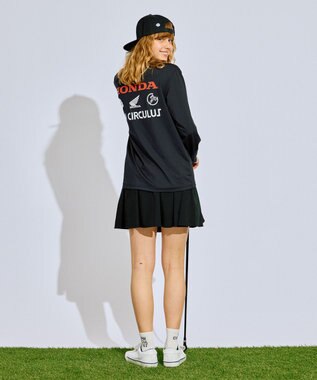 PW CIRCULUS 〈Hondaコラボ〉【UNISEX】 モックネックT ゴルフ ブラック系