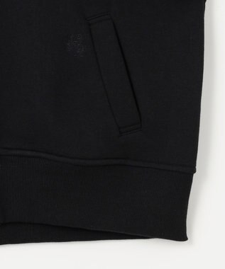 組曲 L ロゴ刺繍入り裏毛パーカー ブラック系