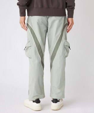 OP／FILA 【Kappa】ワイドシルエット バンダトラックパンツ グレー