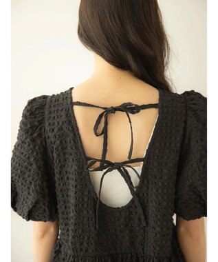 earth music&ecology バックオープンチュニックワンピース Black