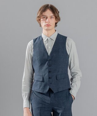 JOSEPH HOMME <3ピース対応> クールドッツストレッチ ジレ ダルブルー系