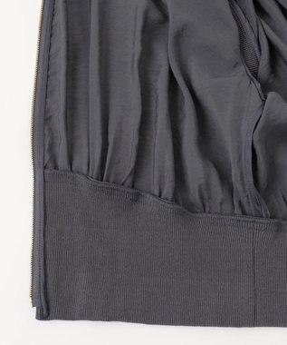 ANY SIS 【洗える】シアージレ ブルゾン チャコール